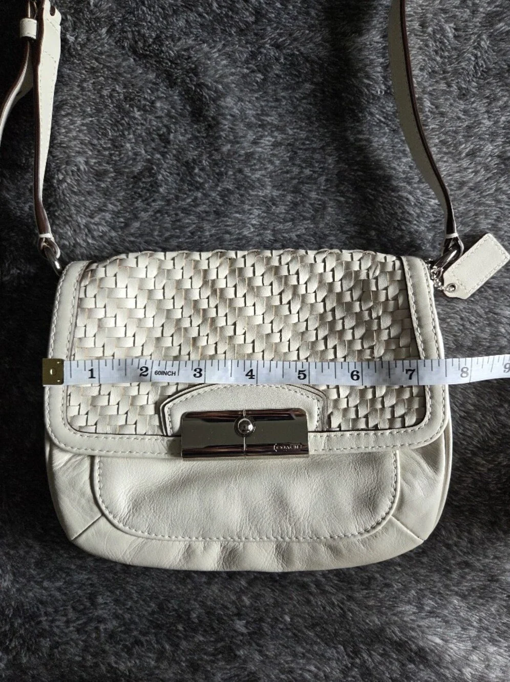 Coach Cream Leather Crossbody Bag